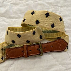 Vintage 80’s Polo Ralph Lauren Belt Surcingle Leather Made In England Old Money